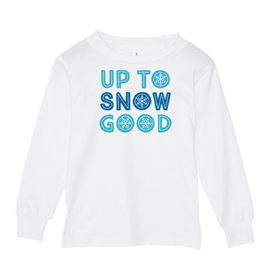 cazakidz up to snow good kids long sleeve t-shirt