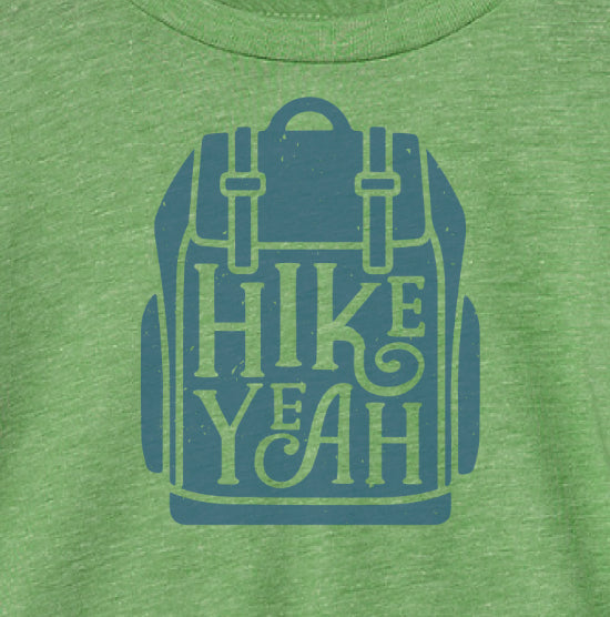 children's shirt from cazakidz - hike yeah t-shirt artwork